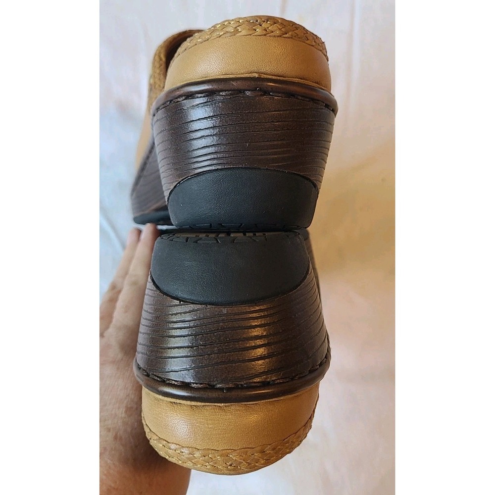 Durango Western Tan Leather Clogs Womens Shoes Slip On  8.5M RD3812 Head West - Picture 8 of 11